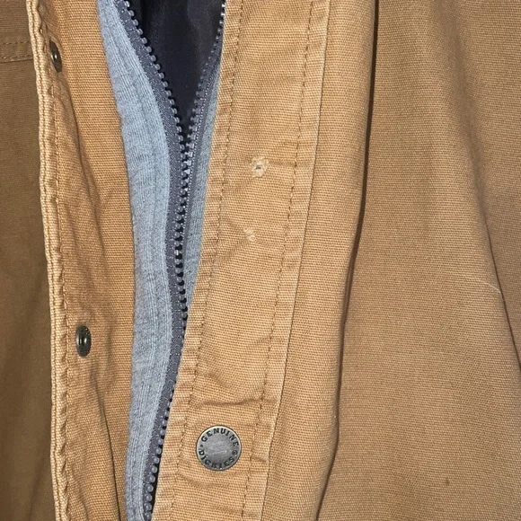 Dickies Tan Military Field Jacket size small note small defect on snaps - Picture 4 of 8